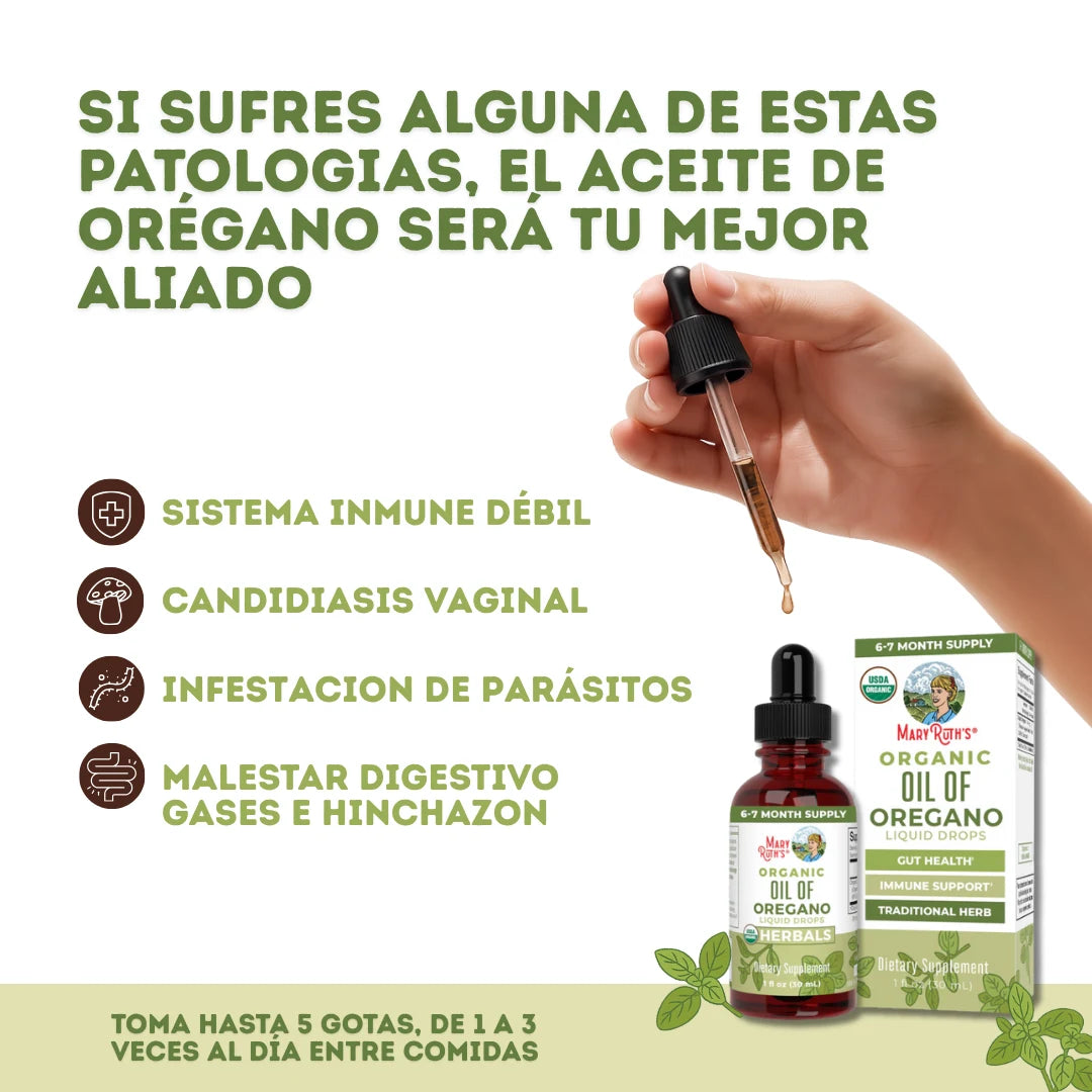 Aceite de orégano orgánico | Mary Ruth's