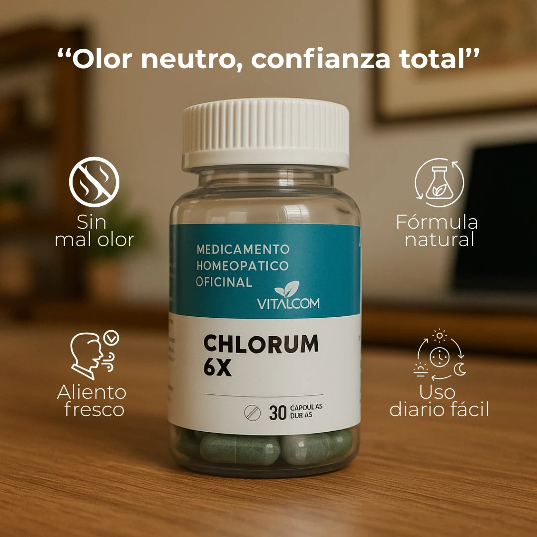 Chlorum x30 | Cápsulas control de olor corporal